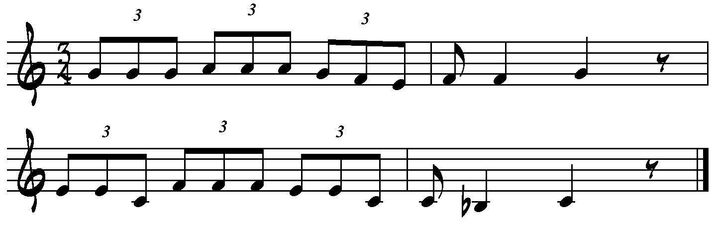 Hore dědinú šel - 2. varianta